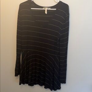 Matilda Jane Black and Gold Striped Long Sleeve Tunic